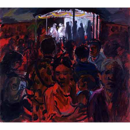 Midnight Mass Suai 2000 Oil on canvas 122cm x136cm Private collection