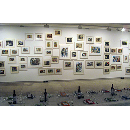 Travel - Exhibition at MARS, Melbourne, set up for a pre-opening dinner, 2008