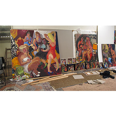 Work laid out - Saint Peters Studio, Sydney 2012