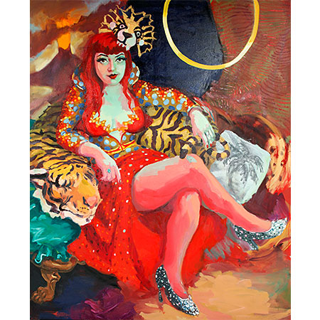 Lilikoi Kaos - Circus Oz 2016 Oil on canvas 210cm x 166