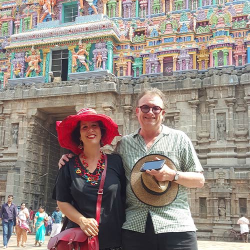 Wendy Sharpe and Bernard Ollis, Madurai, South India.